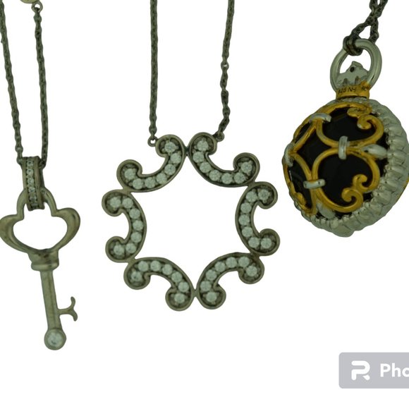 DIAMONELLE Necklaces Lot Of 3 - Picture 1 of 5